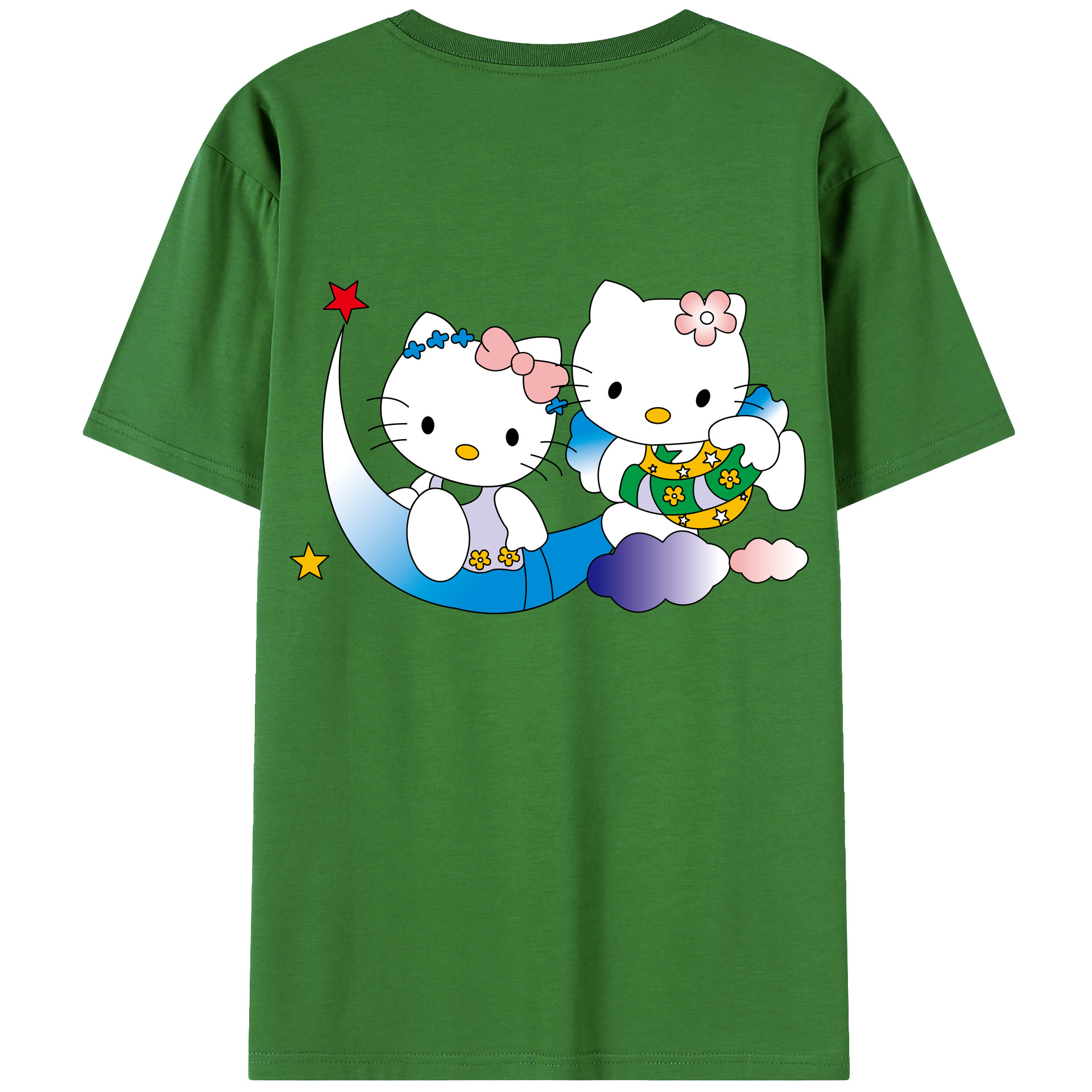 （画像用） Hello Kitty ハローキティ レディース半袖Tシャツ(バックプリント)